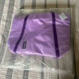 Clinique Purple Tote Bag